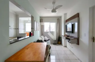 Apartamento para aluguel - vila tupi, 1 quarto,  39 m² - praia grande