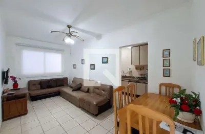 Apartamento para aluguel - guilhermina, 1 quarto,  44 m² - praia grande