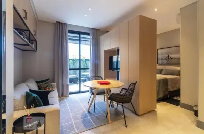 Kitnet / stúdio para aluguel - batel, 1 quarto,  48 m² - curitiba