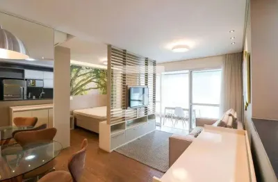 Apartamento para aluguel - brooklin, 1 quarto,  50 m² - são paulo