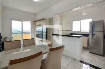 Apartamento para aluguel - vila caiçara, 1 quarto,  55 m² - praia grande