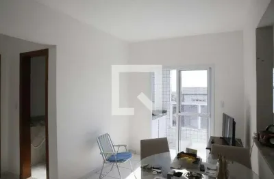 Apartamento para aluguel - vila caiçara, 1 quarto,  50 m² - praia grande