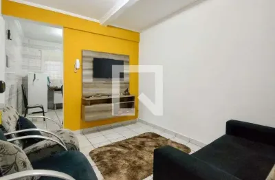 Apartamento para aluguel - vilamar, 1 quarto,  52 m² - praia grande