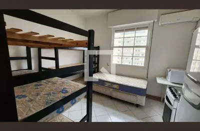 Kitnet / stúdio para aluguel - embaré, 1 quarto,  23 m² - santos