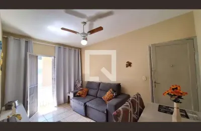 Apartamento para aluguel - guilhermina, 1 quarto,  70 m² - praia grande