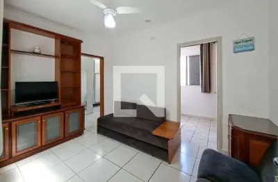 Apartamento para aluguel - boqueirão, 1 quarto,  35 m² - praia grande