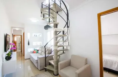 Cobertura para aluguel - jardim, 3 quartos,  97 m² - santo andré