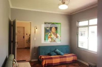 Apartamento com 2 quartos para alugar na Condomínio Edifício Ferrerinha - Rua Benjamin Constant - Embaré Santos - Sp Brasil, Embaré, Santos