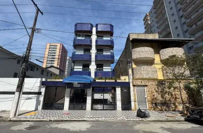 Apartamento no canto do forte, 1 dorm com sacada, 1 sala ampla, mobiliado, 33m².