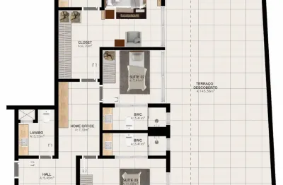Apartamento diferenciado 201-202-203.apartamento diferenciado 202 – américa green park,  um novo jeito de viver bem: espaço, vista e liberdade.