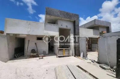 Vendo excelente casa nova com 3/4 sendo 1 suíte na aruana.