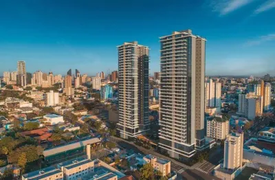 Apartamento com 1 suíte e 2 quartos | edifício sunset home torre 1