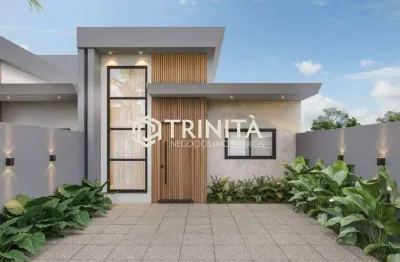 Casa com 1 suíte, 2 quartos e área gourmet | recanto tropical iv