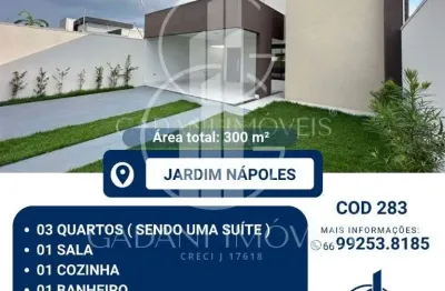 Casa com 3 quartos à venda na Rua 2, 1, Jardim Nápoles, Sinop