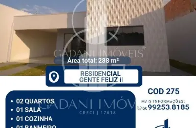 Casa a venda no residencial gente feliz 2  - sinop mt