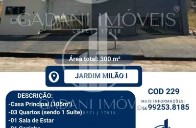 Casa com 3 quartos à venda na Rua 05, 45, Jardim Milão I, Sinop