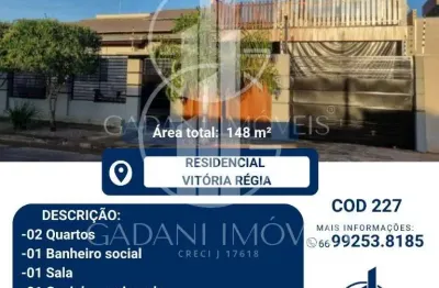 Casa com 2 quartos à venda na rua a, 1420, residencial vitória régia, sinop, 148 m2 por r$ 450.000