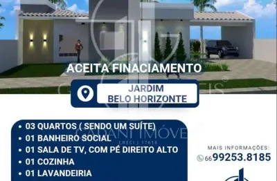 Casa com 3 quartos à venda na Rua Uberlândia, 18, Jardim Belo Horizonte, Sinop