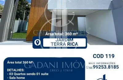Casa com 3 quartos à venda na Rua Cianorte, 487, Jardim Terra Rica, Sinop