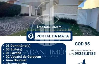 Casa com 3 quartos a venda no portal da mata em sinop