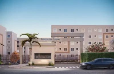 Apartamento a venda 2/4 com 41m² no condomínio cidade sete sois em alphaville ii
