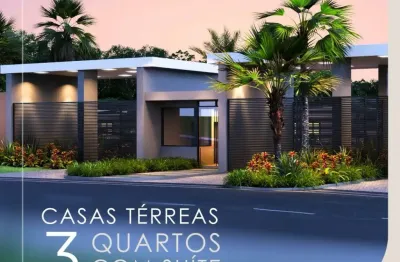Casas térrea 3/4 com suíte e gardem privativo, em vila de abrantes