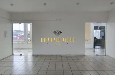 Sala de 56,20 m² para locação com 2 banheiros privativos, com câmeras, no bairro jardim santa lúcia - suzano-sp