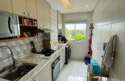Apartamento a venda com 2 dormitórios mobiliado no 6° andar com elevador em poá sp