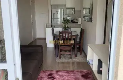 Apartamento a venda com 2 dormitórios, sendo 1 suítes mobiliado no condomínio villagio santorini com elevador na vila são francisco em suzano-sp