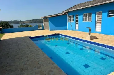 Chácara á venda em condomínio com piscina, churrasqueira , chalés , terreno de 820m² - beira da represa - taiacupeba - mogi das cruzes-sp