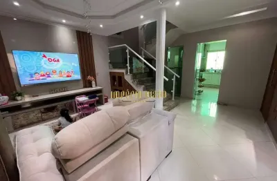 Sobrado à venda com 3 dormitórios, sendo 1 suíte master com hidromassagem e área gourmet com piscina no bairro jardim quaresmeira - suzano-sp