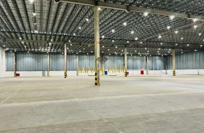 Galpão , armazém novo 13.000m² para locação de condomínio fechado no bairro vila noêmia - mauá - sp,piso industrial de alta capacidade.