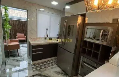 Casa à venda com 1 dormitório com closet e quintal com área gourmet no condomínio residencial bela vista - mogi das cruzes - sp