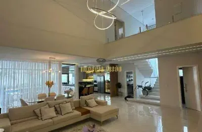 Casa de alto padrão com 3 suítes mobiliadas, sala dois ambientes, espaço gourmet com piscina à venda no condomínio residencial suzano - sp.