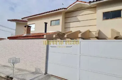 Sobrado à venda com 3 suítes, sendo 1 master com hidromassagem e closet e churrasqueira no jardim modelo - suzano - sp