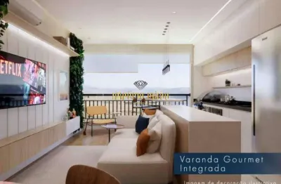 Lançamento à venda com 2 dormitórios, sendo 1 suíte, varanda gourmet e 1 vaga na vila oliveira - mogi das cruzes-sp.