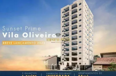 Lançamento à venda com 2 dormitórios, sendo 1 suíte, varanda gourmet e 1 vaga na vila oliveira - mogi das cruzes-sp