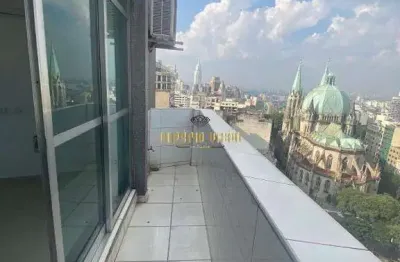 Sala comercial com 2 salas para venda com vista para catedral da sé no centro de são paulo-sp.