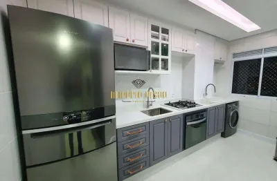 Apartamento mobiliado à venda com 2 dormitórios no bairro água vermelha - poá - sp