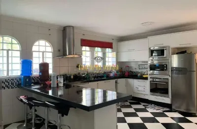 Sobrado mobiliado para aluguel com 6 dormitórios, lareira, piscina e churrasquiera no bairro vila nova socorro - mogi das cruzes - sp