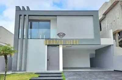 Sobrado de condomínio à venda com 4 suítes, área gourmet com piscina no residencial real park - arujá/sp