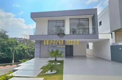 Sobrado de condomínio à venda com 4 suítes, área gourmet com piscina no residencial real park - arujá/sp