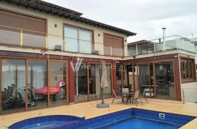 Casa em condomínio fechado com 5 quartos à venda na estrada municipal adelina segantini cerqueira leite, 1000, loteamento mont blanc residence, campinas, 650 m2 por r$ 4.590.000