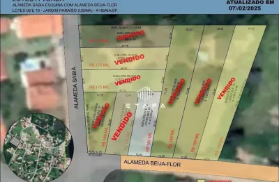 Terreno à venda, 413 m² por r$ 160.000,00 - jardim paraíso da usina - atibaia/sp