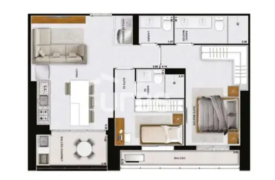 Apartamento com 2 quartos à venda na Rua T 36, Setor Bueno, Goiânia