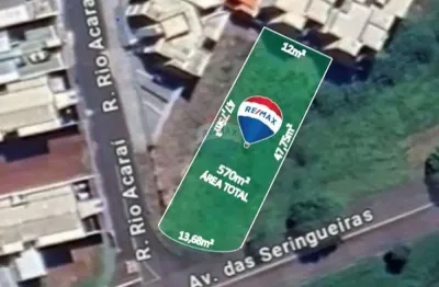 Terreno a venda com 570m² no residencial amazonas em franca-sp.