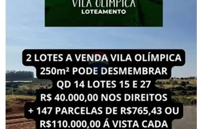 Terreno a venda com 250m², qd 14 lote 27, aeroporto ii / vila olímpica em franca, sp