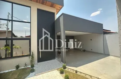 Casa espetacular à venda no parque brasília com 3 suítes plenas e acabamento de alto padrão