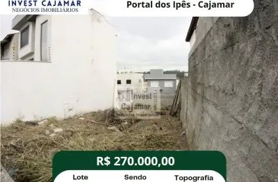 Terreno no portal dos ipês em cajamar. próximo da tenente marques