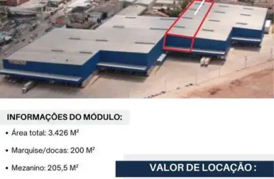 Barracão / galpão / depósito para alugar na avenida tenente marques, empresarial mirante de cajamar (polvilho), cajamar, 3426 m2 por r$ 85.650